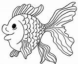 Coloring Fish Pages Goldfish Catfish Clown Bowl Gold Print Printable Drawing Template Color Chowder Cool2bkids Getcolorings Getdrawings Kids sketch template