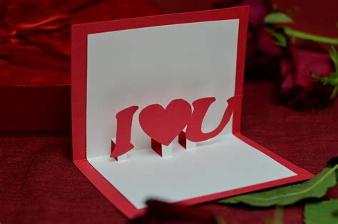 valentines day  pop  card template creative pop  cards