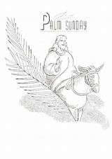 Palm Coloring Sunday Pages Getcolorings sketch template