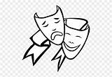 Drama Coloring Colouring Pages Clipart Masks Pinclipart sketch template