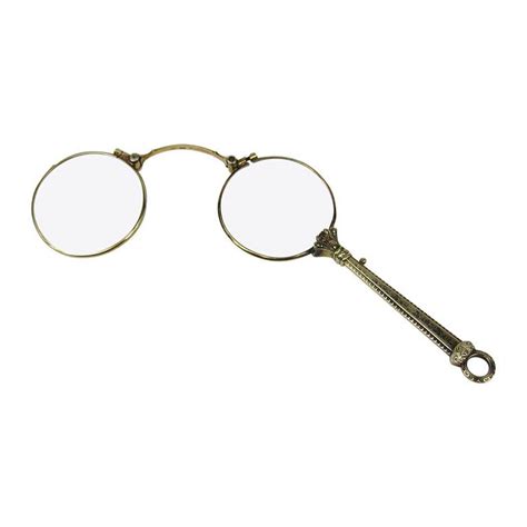 14k gold lorgnette handle opera glasses antique glasses pearl pin old