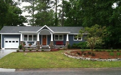 pin  sherrylovinglife  covered porch ideas ranch style homes house  porch house