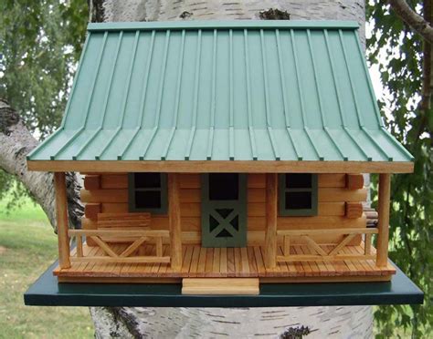 log cabin birdhouse