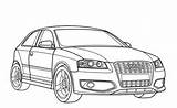 Audi Coloring 434px 95kb sketch template