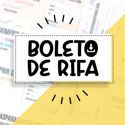 Boletos De Rifa 【rifas Para Imprimir