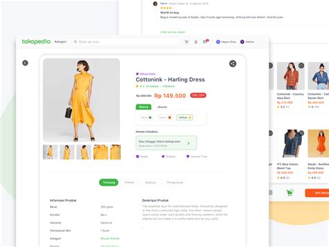 product detail page  ecommerce website  adeline atmadja  dribbble