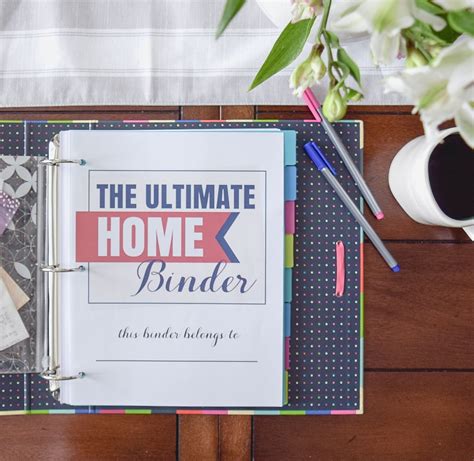 ultimate home binder  home  easy