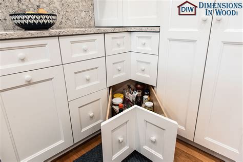 corner cabinet  drawers  kitchen remodel columbia mo