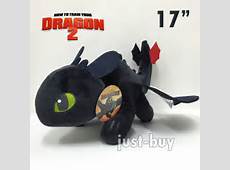 Dragon Toothless Plush Night Fury Soft Toy Stuffed Animal 17