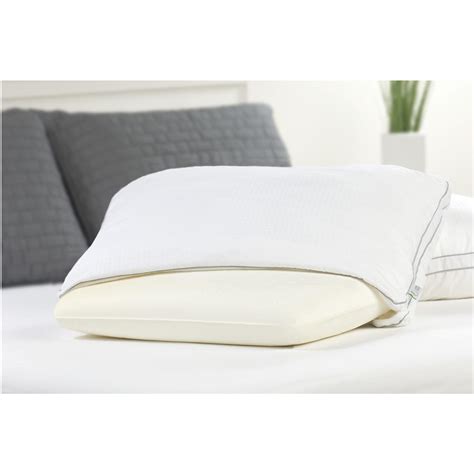 fresh foam comfort revolution memory foam core bed pillow ivory  pillows  sportsman