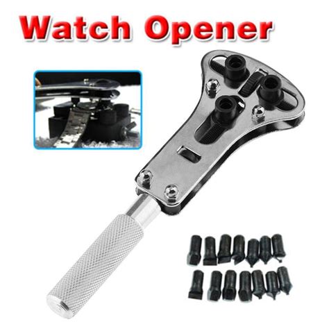 repair tool kit watchmaker  case opener wrench cover remover adjustable
