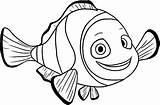Coloring Fish Pages Clown Nemo Saying Hello Color Sheet Cute Kids Online Finding Print Printable Tocolor Do Preschool Colouring Animal sketch template