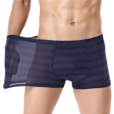 Fashion Hot Sale Ice Silk Classic Panties Mens Breathable Underpant