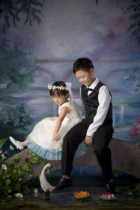 chinese brother and sister stock image image of daughter 11059521