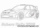 Coloring Cars Subaru Pages Rally Car Sheets Adult Colouring Book Color Preschool Printable Race sketch template