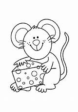 Mouse Coloring Kids Color Pages Print Cartoon Printable Coloringbay sketch template