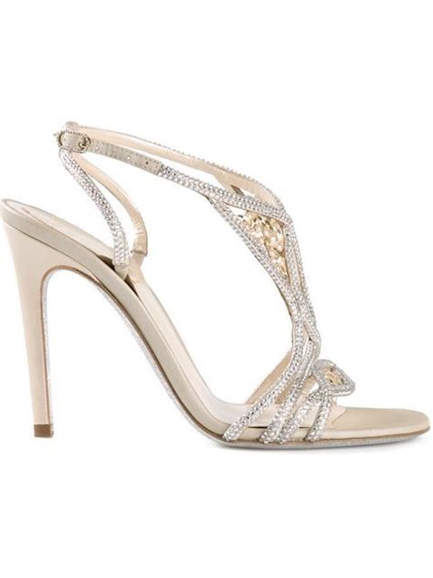 rene caovilla crystallized sandals tootsies farfetch