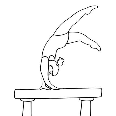 gymnastics coloring pages vault  printable coloring pages