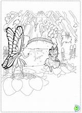 Coloring Fairy Princess Barbie Mariposa Dinokids Close Print sketch template