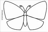 Butterfly Template Coloring Templates Blank Pages Clipart Outline Kids Printable Pattern Children Clip Symmetry Butterflies Print Plain Pdf Library Animal sketch template