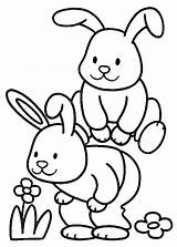 Rabbit Coloring Color Printable Kids Pages Print Children sketch template