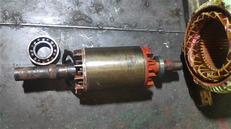 dismantling   kw  fire gs pump motor bearing  onboard