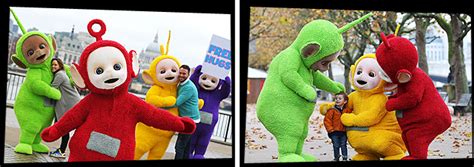 Ahead Of New Series Debut Teletubbies Hand Out Big Hugs