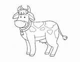 Colorir Vaca Fazenda Mucca Granja Fattoria Desenhos Dibuix Acolore Dibuixos sketch template