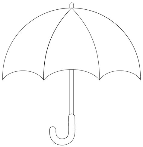 umbrella template printable clipartsco
