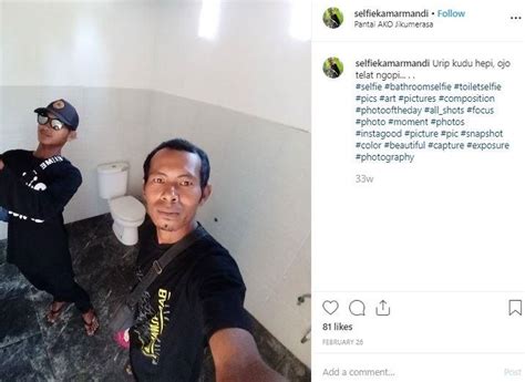 Hobi Selfie Di Kamar Mandi Dengan Kloset Pria Ini Malah Jadi Selebgram