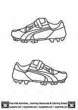 Soccer Coloring Boots Shoes Pages Shoe Kids Nike Football Jersey Drawing Cleat Print Template Color Printable Templates Gear Gif Sports sketch template
