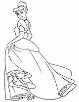 Cinderella Coloring Pages Princess Disney Colouring Pose Drawing Baby Print Color Dress Printable Kids Getcolorings Getdrawings Wecoloringpage Miracle Timeless sketch template