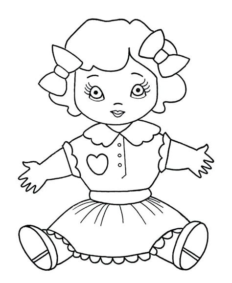 top  ideas  baby doll coloring pages home family style