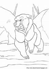 Bear Brother Coloring Pages Kleurplaten Printable Getcolorings Also Color Koda sketch template