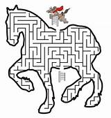 Horse Coloring Printable Activity Maze Printables Camp Word Search Kids Horses Party Activities Preschool Puzzle Mazes Book Tema Cavallo Games sketch template