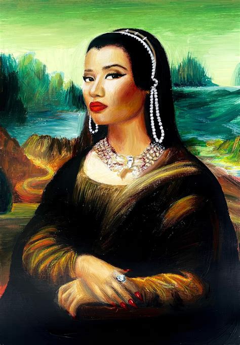 Nicki Minaj Mona Lisa Art Print Etsy
