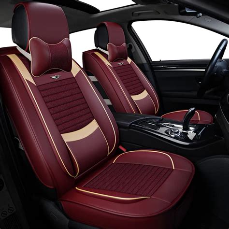 deluxe pu leather front  auto universal car seat covers