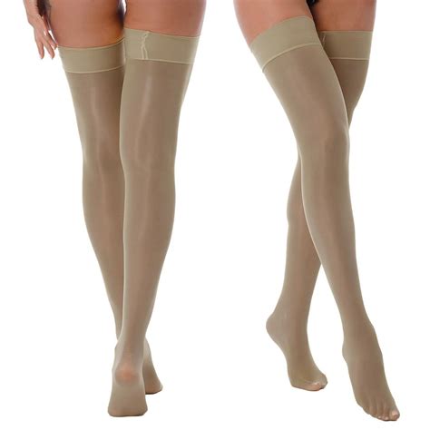 koupit shiny thigh high stockings sheer tight stay up lingerie