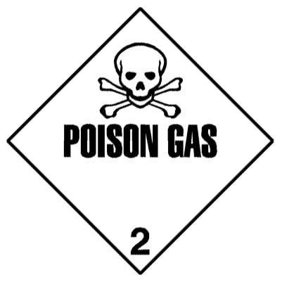 warning poison gas label barcodesinccom