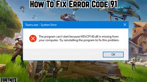 fix error code   fortnite