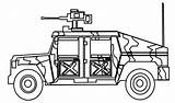 Jeep Coloring Army Procoloring sketch template