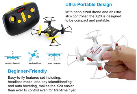 syma  quadcopter nano size beginner drone  altitude holding   shipping