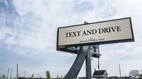 adland  twitter funeral home encourages motorists  text  drive  billboard httpst