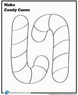 Candy Cane Coloring Pages Canes Printable Kids Template Crafts Make Christmas Preschool Color Projects Preschoolers Templates Felt Cute Craft Pattern sketch template
