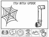 Incy Wincy Bitsy Itsy Colouring Interactive Toddlers Arnold Heidi sketch template