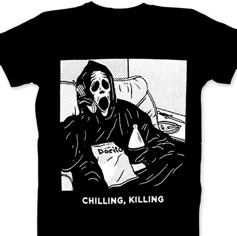 scream shirt chilling killing t shirt vintage horror movie