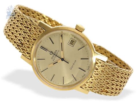 auction   high quality vintage mens    gold omega automatic  original