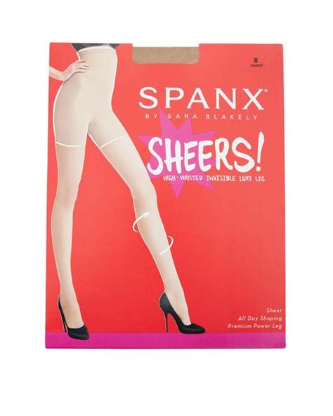 Spanx High Waist Invisible Luxe Leg Sheer Tights Lyst