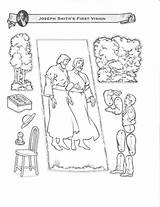 Joseph Smith Coloring Vision First Hill Cumorah Netart Color sketch template