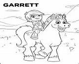 Nella Knight Princess Coloring Pages Garret Horse Printable Sir Book Trinket Magical Unicorn Pet Girls Explore sketch template